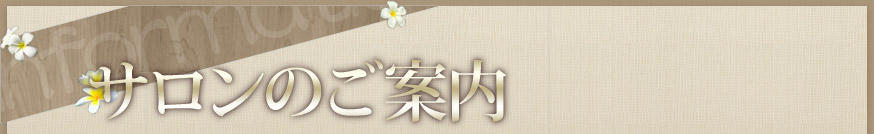 サロンのご案内